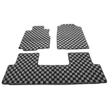 Floor Mats for Honda CR-V 2012-2016 Carpet Black Gray Plaid Polypropylene