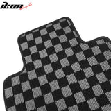 2004-2008 Acura TSX Floor Mats Carpet Black Gray Plaid Polypropylene