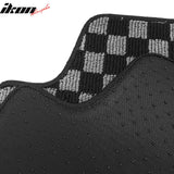2004-2008 Acura TSX Floor Mats Carpet Black Gray Plaid Polypropylene