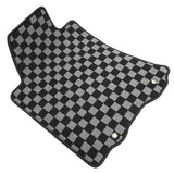 Floor Mats for Nissan Altima 2013-2018 Black Gray Plaid Polypropylene