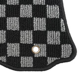 Floor Mats for Nissan Altima 2013-2018 Black Gray Plaid Polypropylene