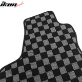 2011-2023 Dodge Charger & Chrysler 300 RWD Floor Mats Carpet Black Gray Plaid Polypropylene