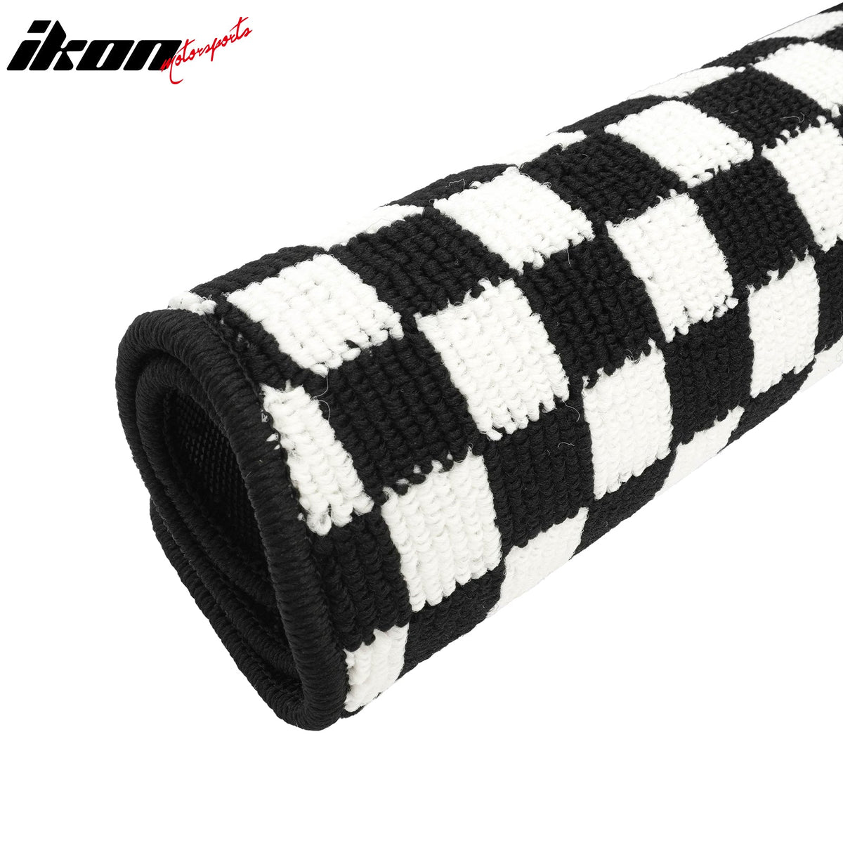 Waterproof Floor Mats for Chevrolet Cruze 2008-2015 & Cruze Limited 2016 Black White Plaid Checkered Carpets PP & Loop Pile Surface & TPE Backing 4PCS