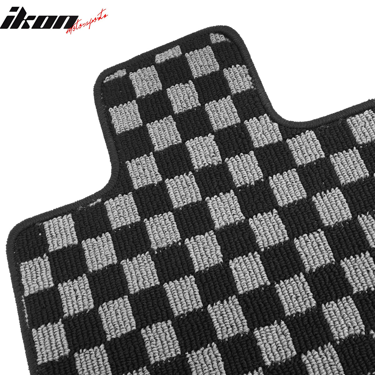 2010-2017 Chevrolet Equinox Floor Mats Carpet Black Gray Plaid Polypropylene
