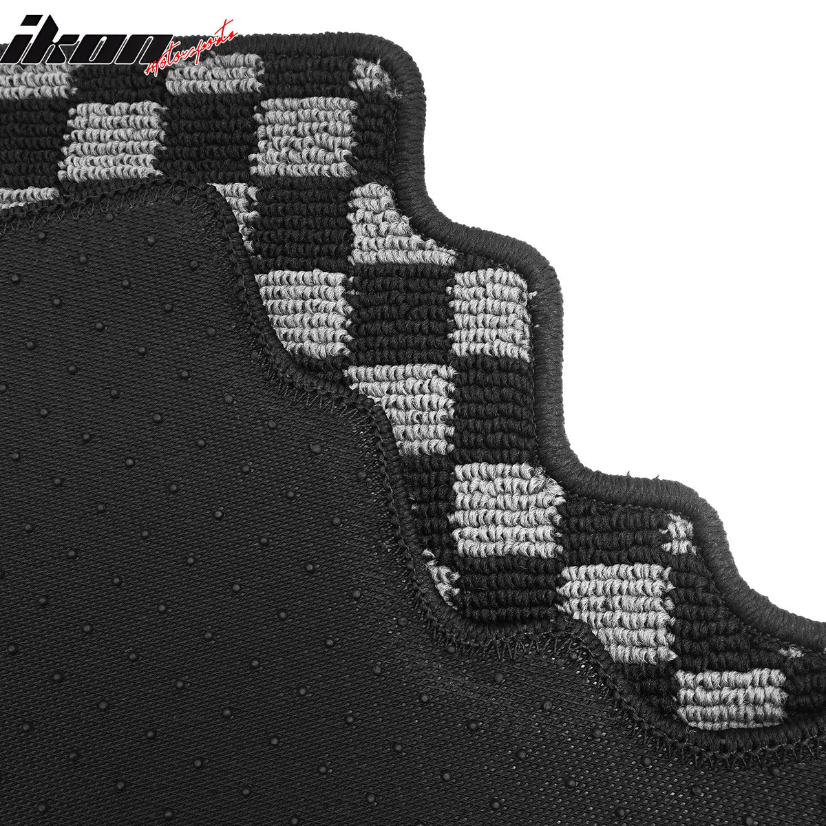 2008-2013 Infiniti G37 Coupe 2-Door 2DR Floor Mats Carpet Black Gray Plaid Polypropylene
