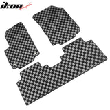 2018-2024 Chevy Equinox & GMC Terrain Floor Mats Carpet Black Gray Plaid Polypropylene