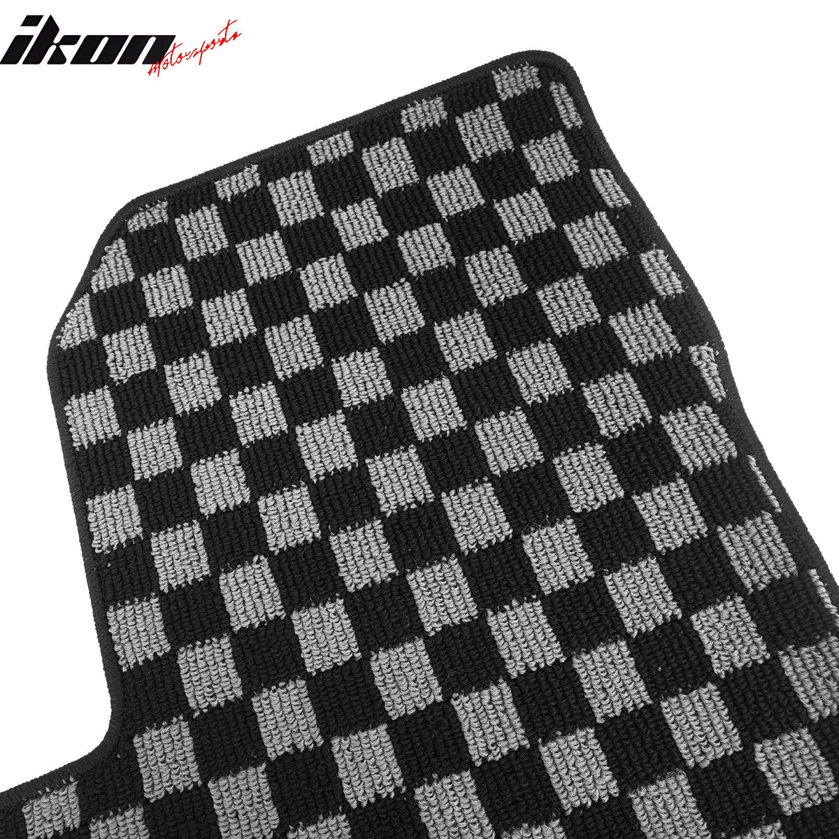 2018-2024 Chevy Equinox & GMC Terrain Floor Mats Carpet Black Gray Plaid Polypropylene