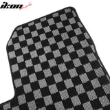 2018-2024 Chevy Equinox & GMC Terrain Floor Mats Carpet Black Gray Plaid Polypropylene