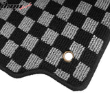 2018-2024 Chevy Equinox & GMC Terrain Floor Mats Carpet Black Gray Plaid Polypropylene