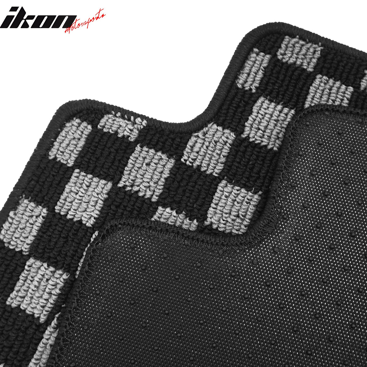 2018-2024 Chevy Equinox & GMC Terrain Floor Mats Carpet Black Gray Plaid Polypropylene