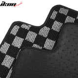 2018-2024 Chevy Equinox & GMC Terrain Floor Mats Carpet Black Gray Plaid Polypropylene