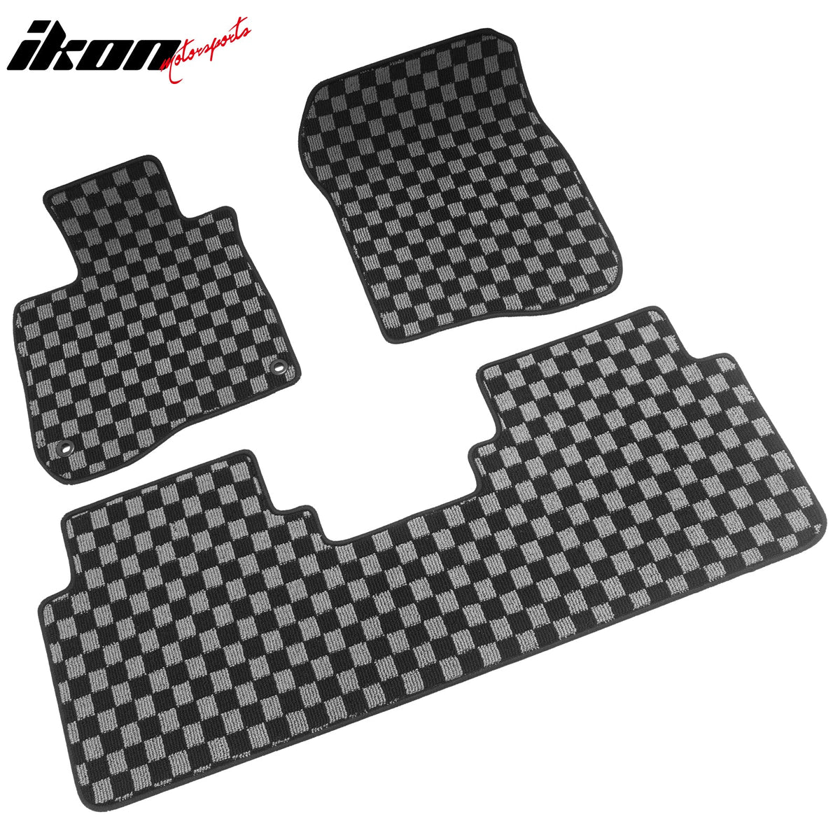 2017-2022 Honda CR-V Floor Mats Carpet Black Gray Plaid Polypropylene