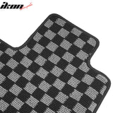 2011-2017 Honda Odyssey Floor Mats Carpet Black Gray Plaid Polypropylene