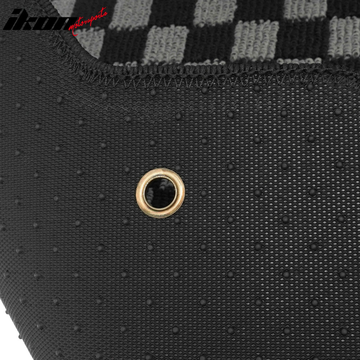 2007-2011 Toyota Camry Floor Mats Carpet Black Gray Plaid Polypropylene