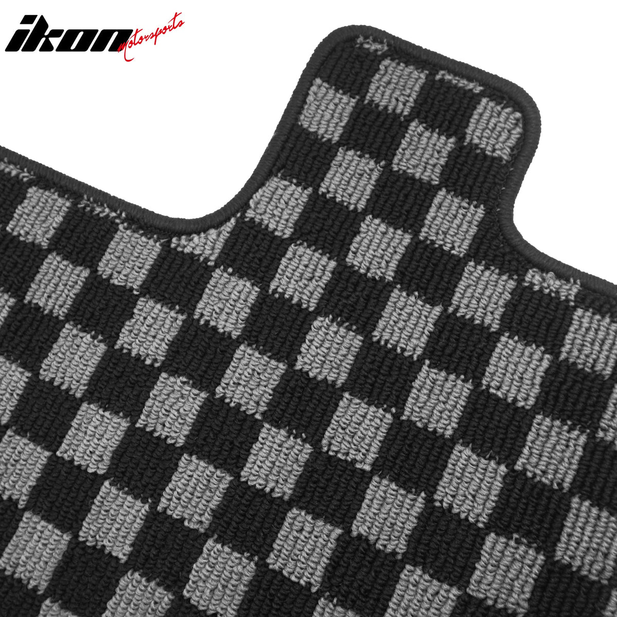 2016-2022 Honda Pilot 7 Passengers Floor Mats Carpet Black Gray Plaid Polypropylene