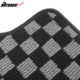 2015-2019 Ford Explorer Floor Mats Carpet Black Gray Plaid Polypropylene