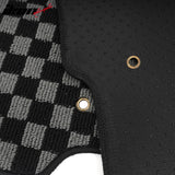 2007-2016 Jeep Compass & Patriot Floor Mats Carpet Black Gray Plaid Polypropylene