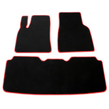 2012-2019 Tesla Model S Latex Floor Mats All Weather Carpet Black