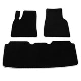 2012-2019 Tesla Model S Latex Floor Mats All Weather Carpet Black