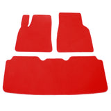 2012-2019 Tesla Model S Latex Floor Mats All Weather Carpet Black