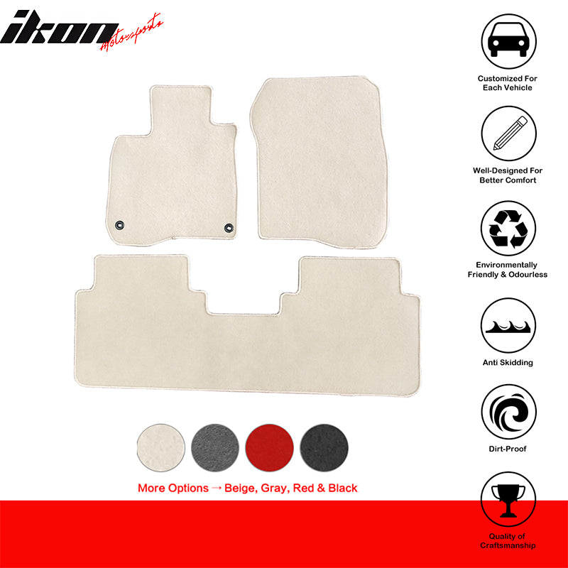 2017-2022 Honda CR-V Car Floor Mats Carpet 3PC Nylon