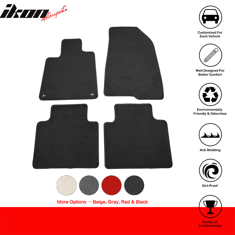 2018-2022 Honda Accord Car Floor Mats Carpet 4PC Nylon