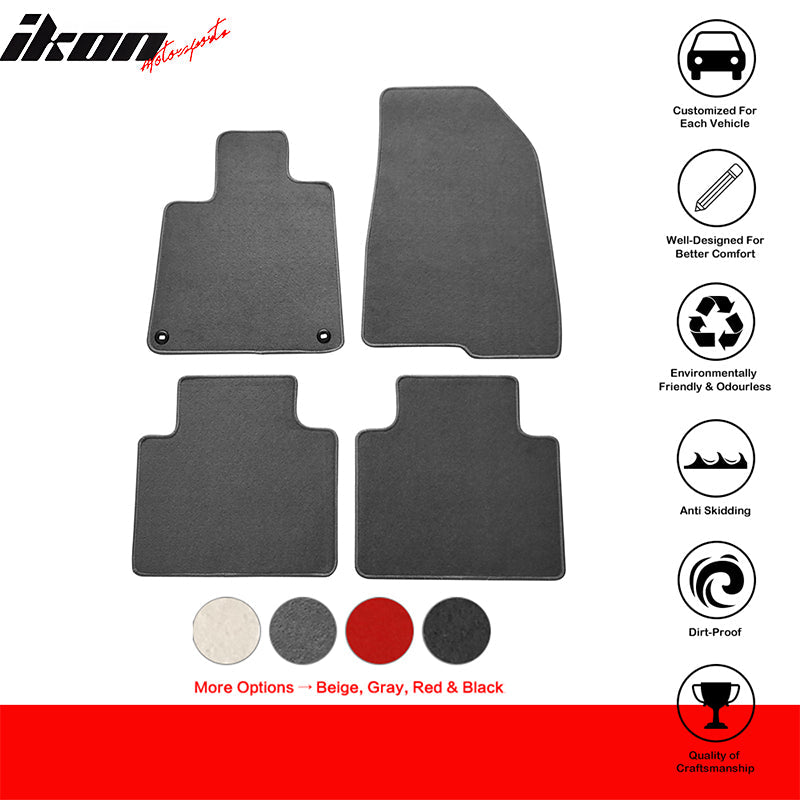 2018-2022 Honda Accord Car Floor Mats Carpet 4PC Nylon
