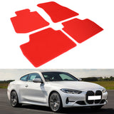 2021-2025 BMW G22 4 Series Nylon Floor Mat Front Rear Carpet Set