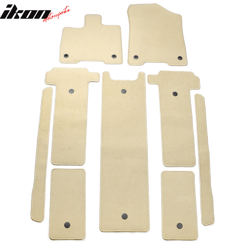 2021-2025 Toyota Sienna Floor Mats Liner Front Rear Carpets 9PC