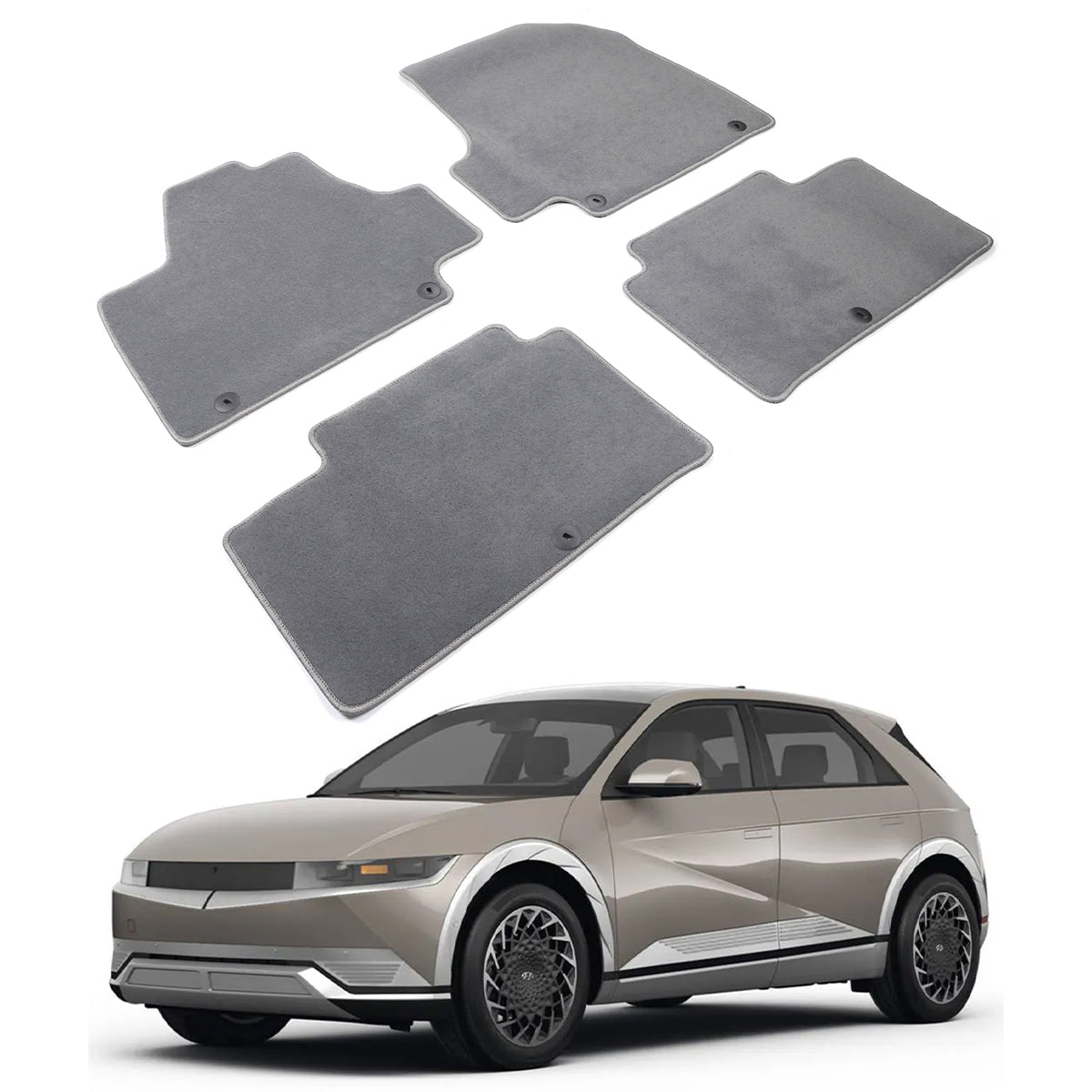 2022-2023 Hyundai Ioniq 5 OE Front Rear Floor Mats Carpets Nylon