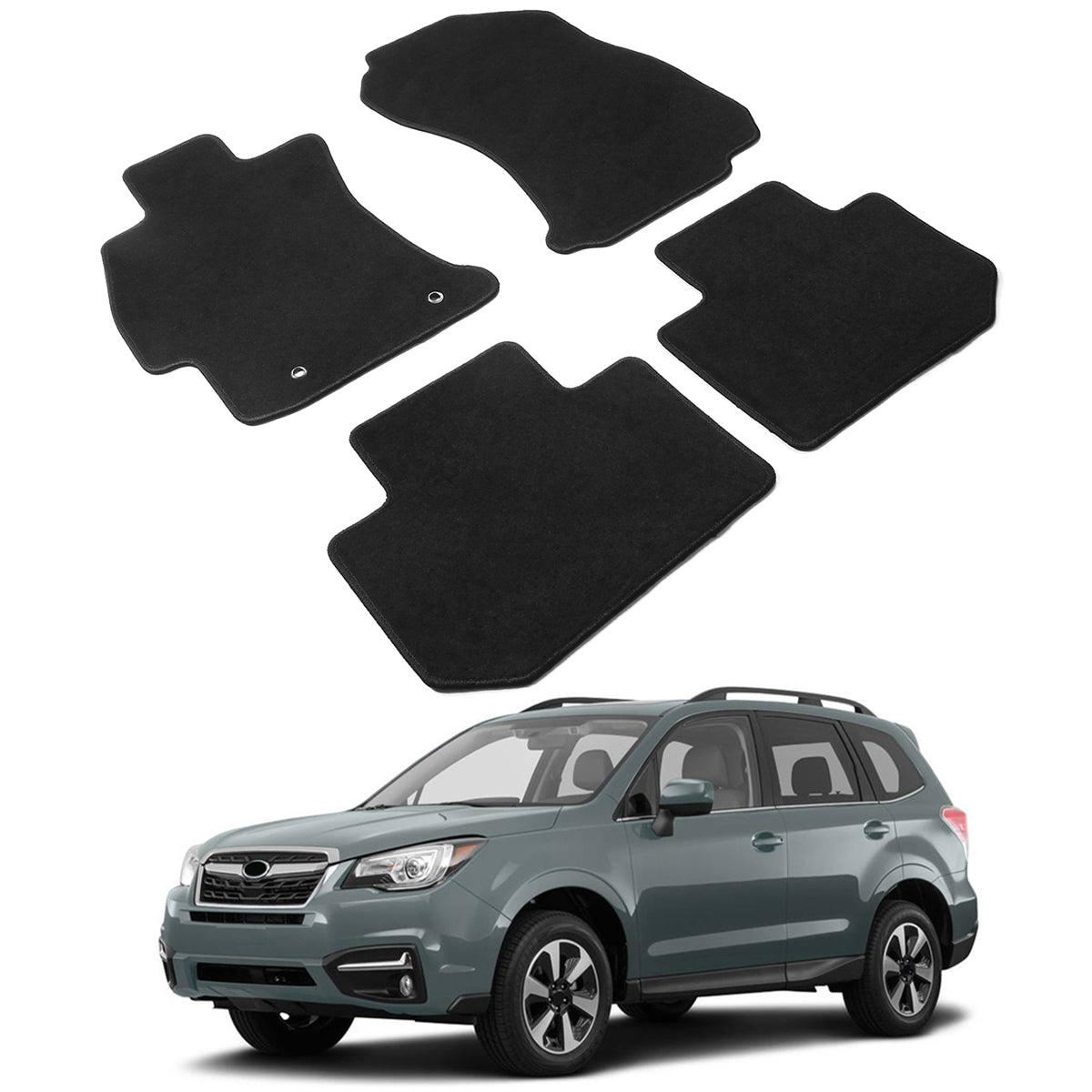 2014-2018 Subaru Forester OE Front Rear Floor Mat Carpet Nylon