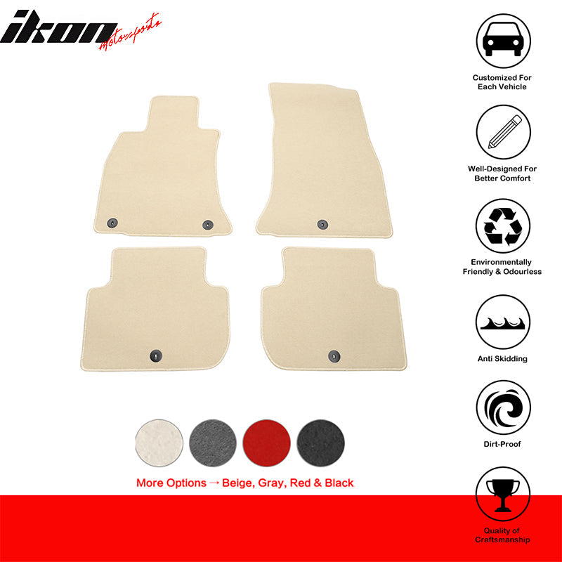 2018-2023 Kia Stinger 4PC Front Rear Car Floor Mats Carpet Nylon