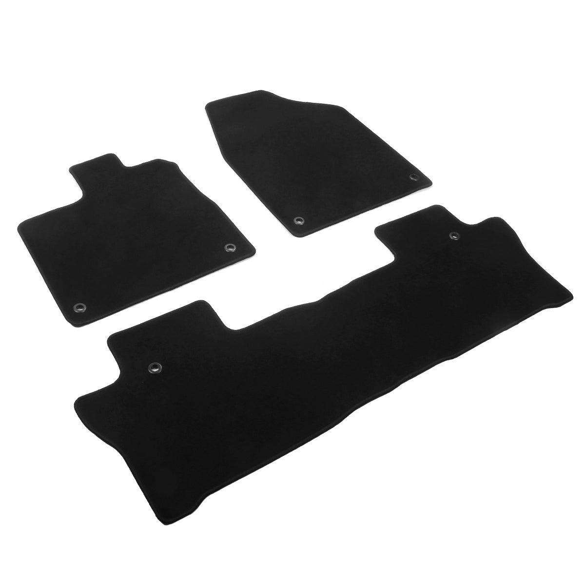 2019-2024 Honda Passport & 2016-2022 Pilot OE Black Floor Mats Nylon