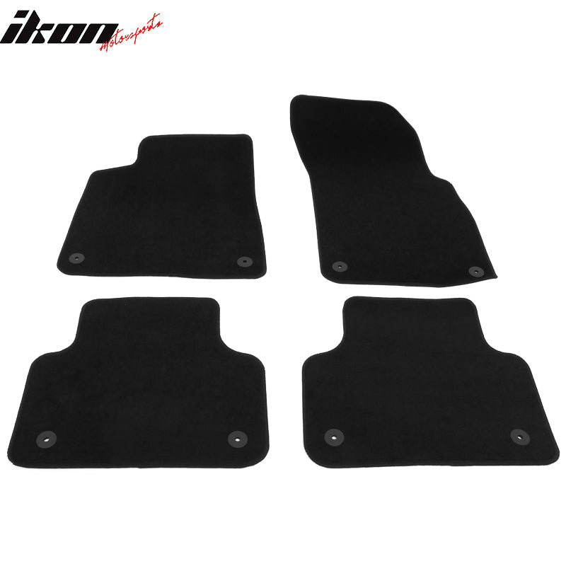 2017-2025 Audi Q7 SQ7&2019-2024 Q8 SQ8 RSQ8 4PC Black Floor Mats Nylon