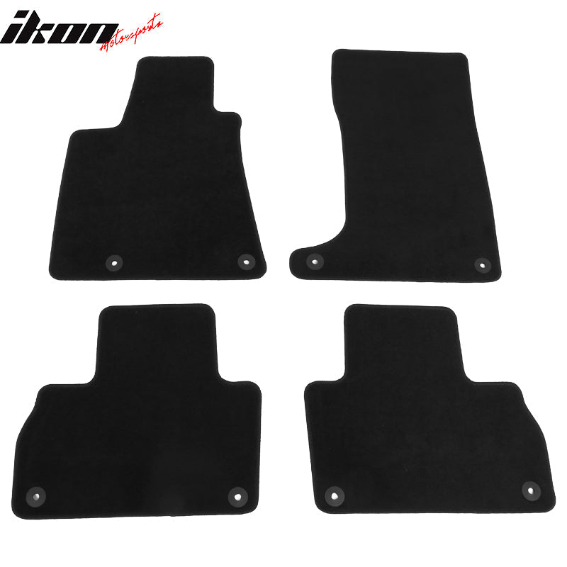 2017-2023 Maserati Levante 4PCS Black Front Floor Mats Carpets Nylon