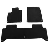 OE Style Black Floor Mats for Rivian R1T 2022-2026 Carpets Nylon 3PCS