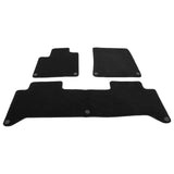 OE Style Black Floor Mats for Rivian R1T 2022-2026 Carpets Nylon 3PCS