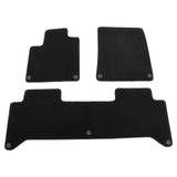 OE Style Black Floor Mats for Rivian R1T 2022-2026 Carpets Nylon 3PCS