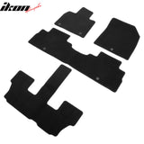 2020-2025 Hyundai Palisade 7/8-Seat Black Front Rear Floor Mats Nylon