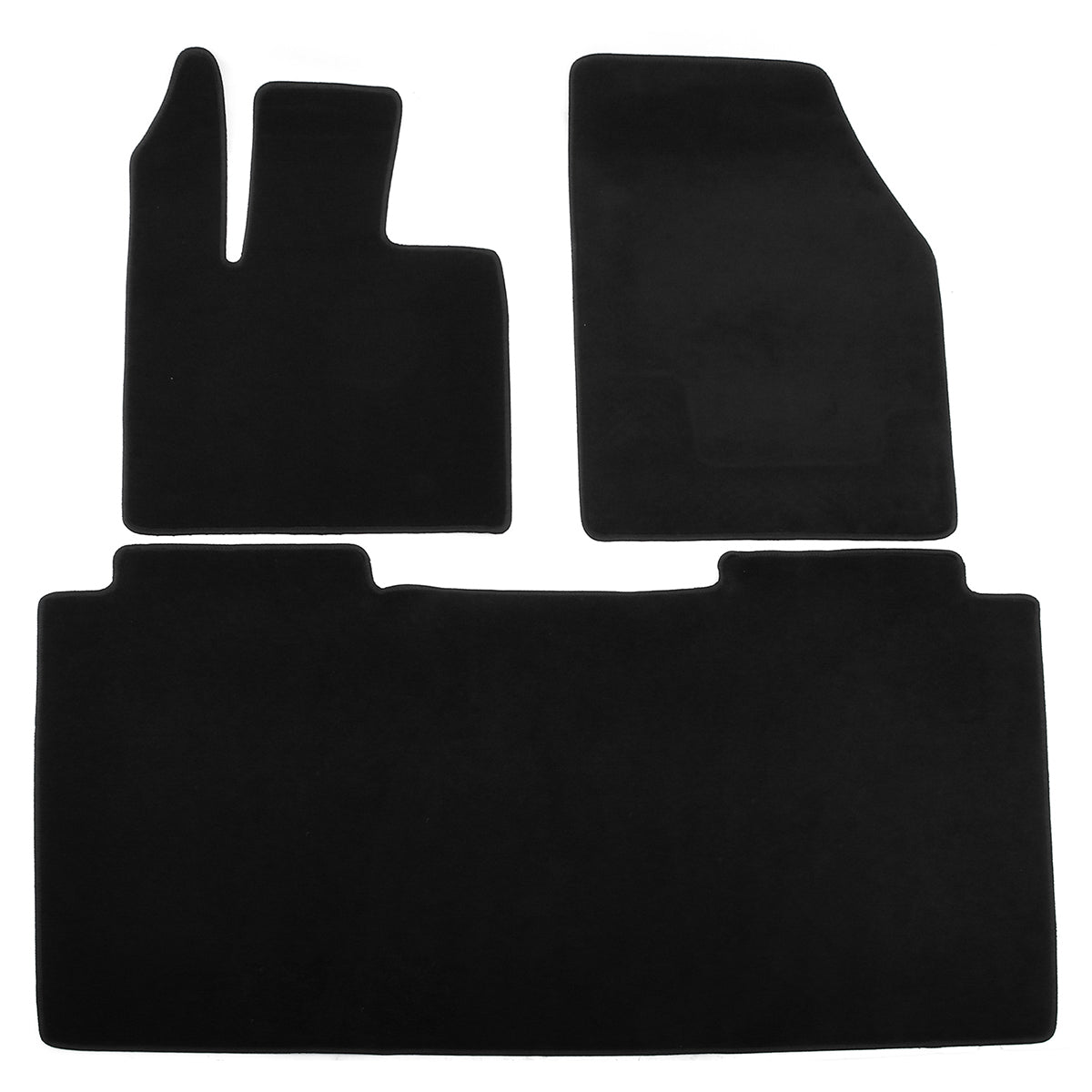 2024-2026 Tesla Cybertruck OE Style Black Floor Mats Nylon 3PCS