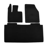 2024-2026 Tesla Cybertruck OE Style Black Floor Mats Nylon 3PCS