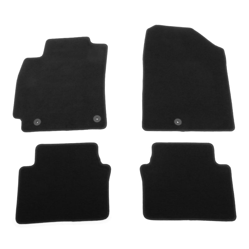2019-2022 Hyundai Veloster OE Style Black Floor Mats Nylon 4PCS