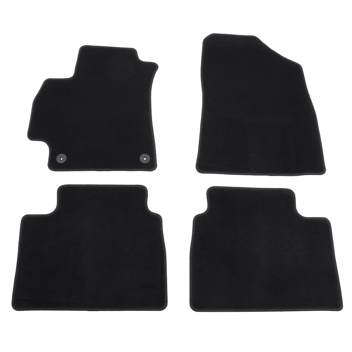 Floor Mats Carpets for Hyundai Elantra 2021-2026 OE Style Black Nylon 4PCS
