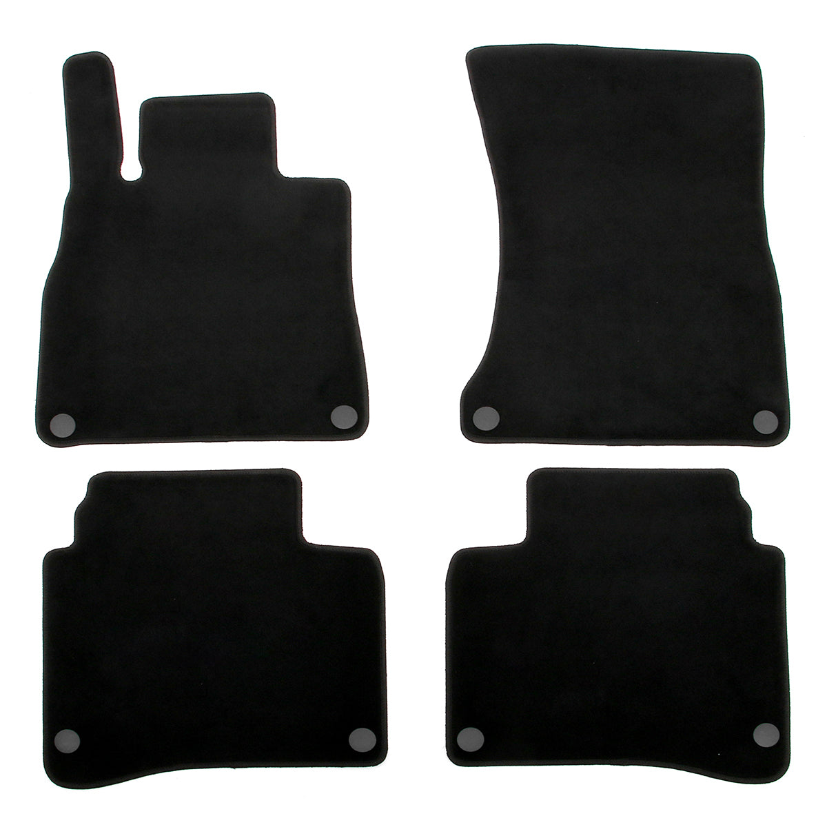 2014-2020 Mercedes-Benz S-Class W222 Sedan Black Floor Mats Nylon 4PCS