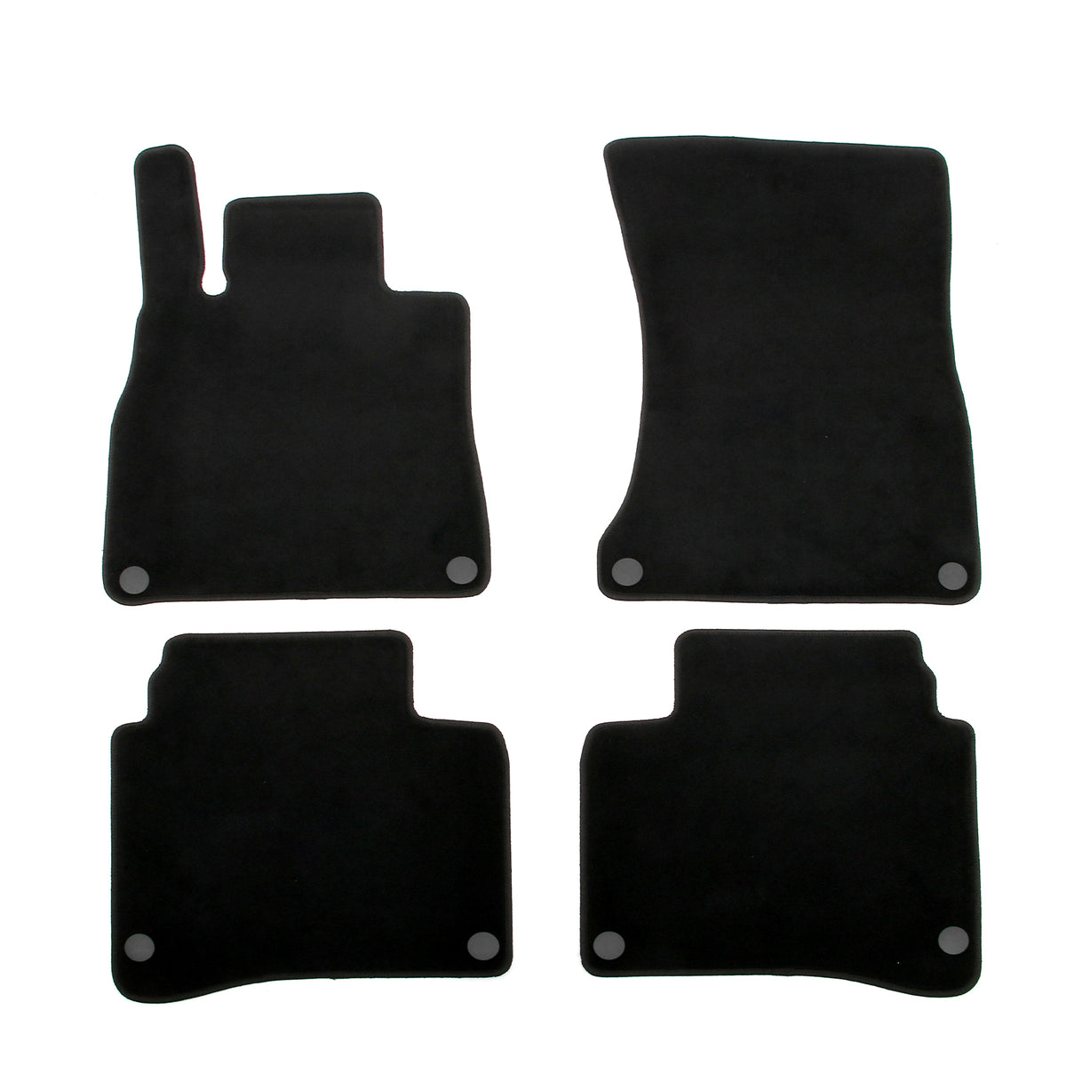 2014-2020 Mercedes-Benz S-Class W222 Sedan Black Floor Mats Nylon 4PCS