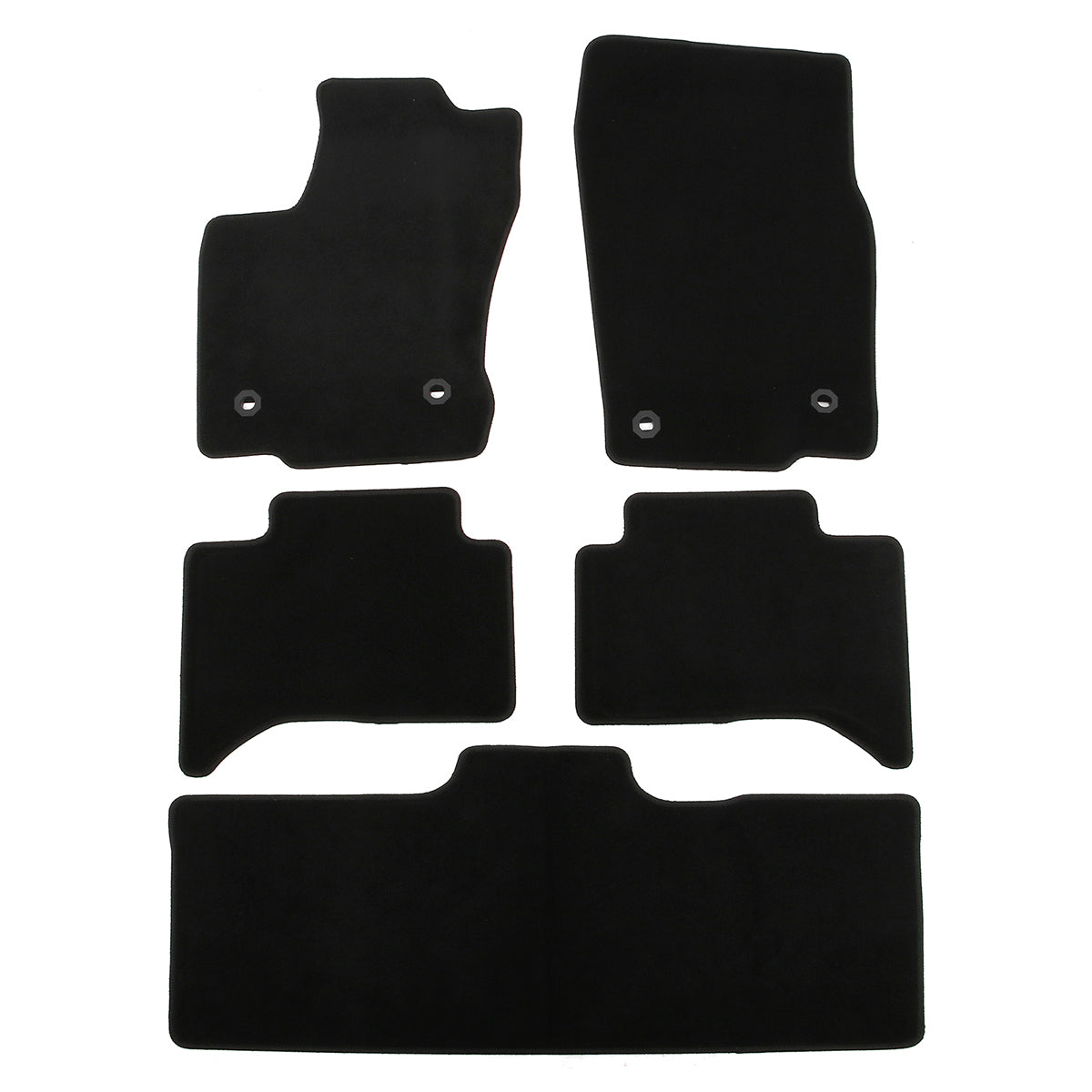 2024-2026 Lexus GX550 6/7 Seats OE Style Black Floor Mats Nylon 5PCS