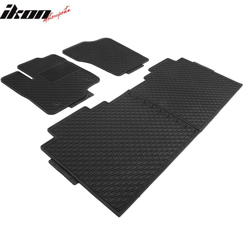 2015-2024 Ford F-150 Crew Cab Latex Floor Mats All Weather Carpet