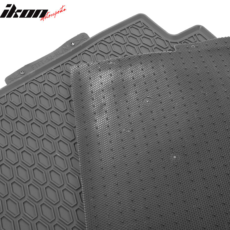 2015-2024 Ford F-150 Crew Cab Latex Floor Mats All Weather Carpet