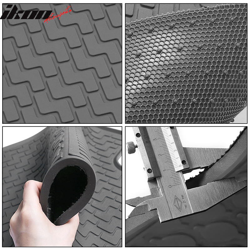 2015-2024 Ford F-150 Crew Cab Latex Floor Mats All Weather Carpet