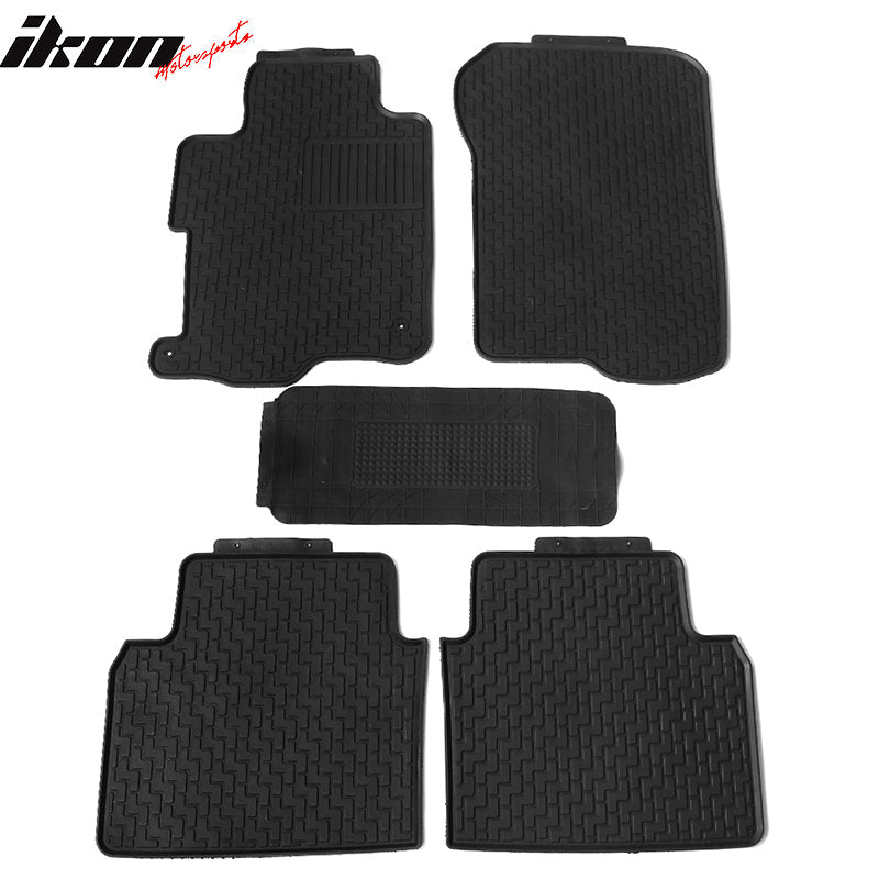 2008-2012 Honda Accord 4DR Latex Floor Mat All Weather Car Carpet